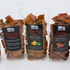 Assortment of buckwheat crisps