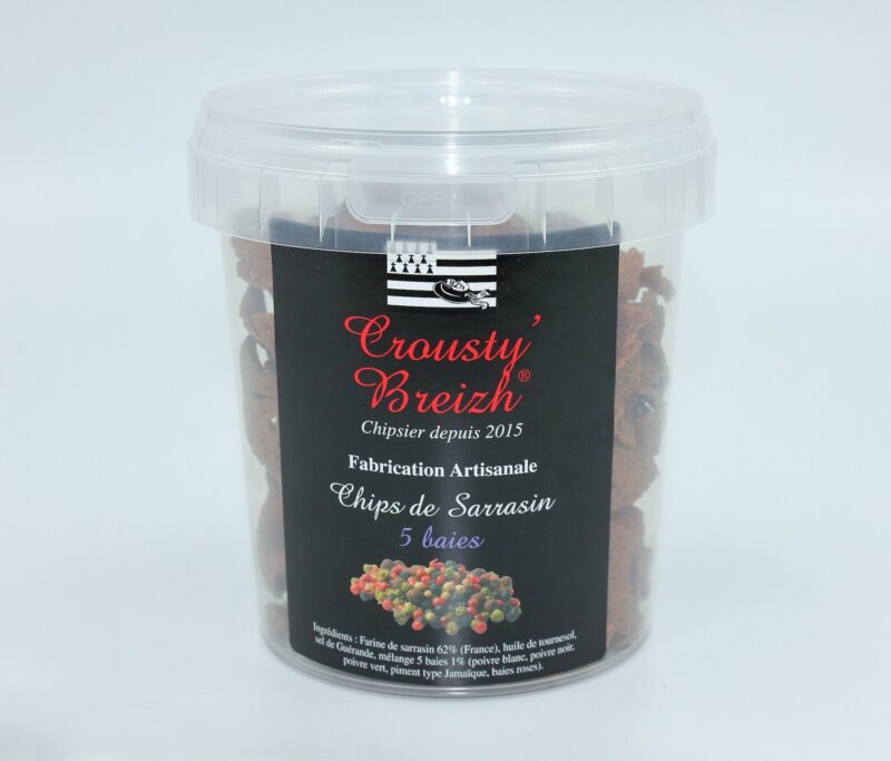 CHIPS OF SARRASIN With 5 Berries 130g bucket