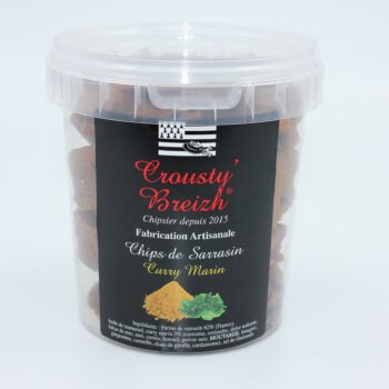 CURRY MARINE SARRASIN CHIPS with seaweed 130g bucket